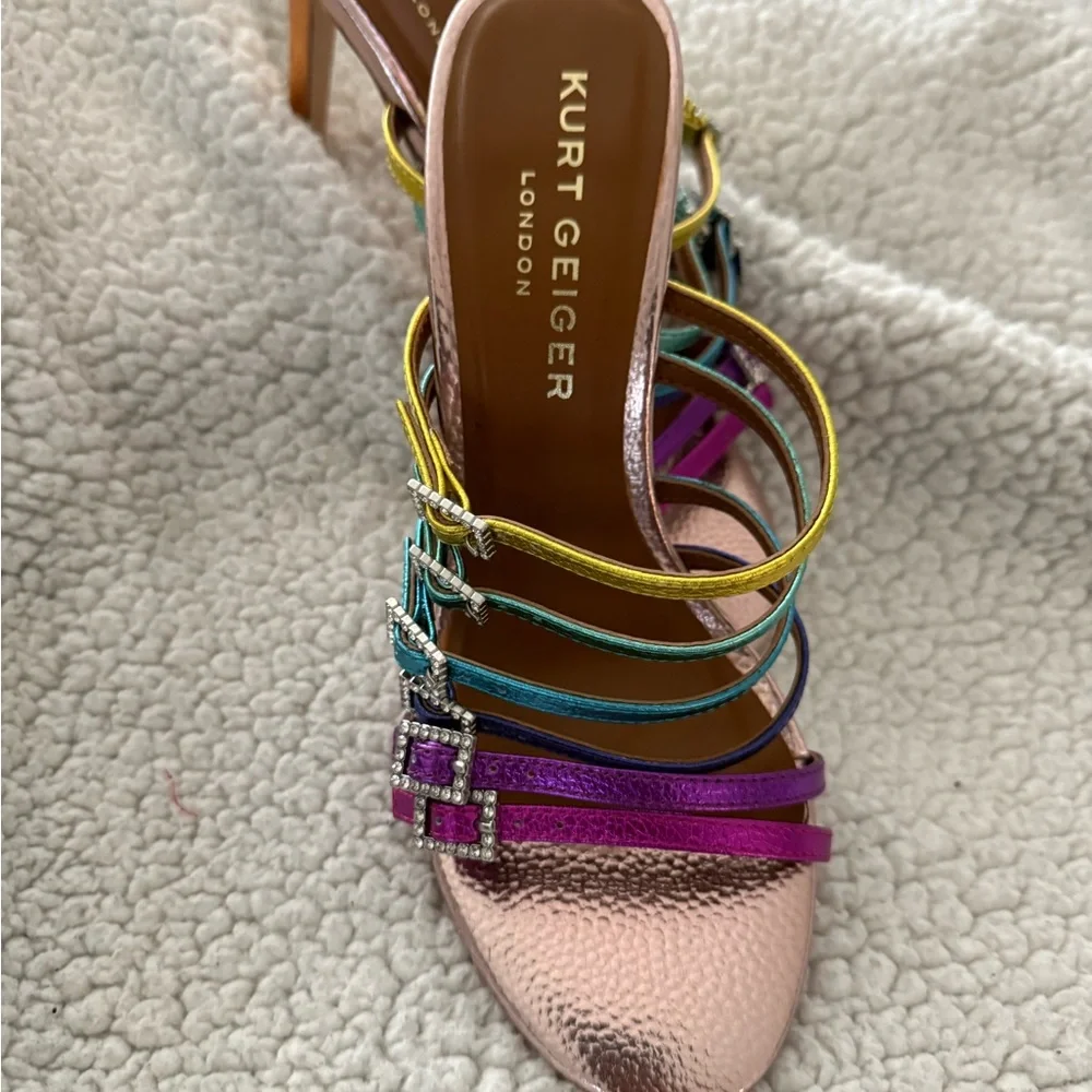 Kurt Geiger Women's Multicolor Strappy Heels - Picture 2 of 7